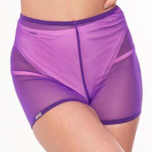 NWOT Paradise Chick Mesh Shorts - Purple, Size M/L